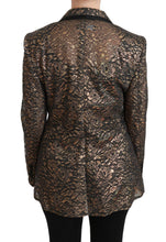 Gold Black Lace Blazer Coat Floral Jacket Dolce & Gabbana