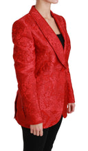 Red Floral Angel Blazer Coat Jacket Dolce & Gabbana