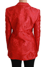 Red Floral Angel Blazer Coat Jacket Dolce & Gabbana