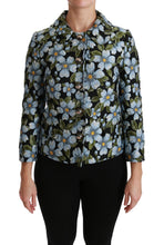 Multicolor Floral Blazer Coat Polyester Jacket Dolce & Gabbana