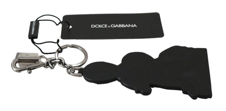 Leather Dominico Stefano #DGFAMILY Logo Badge Keychain Dolce & Gabbana