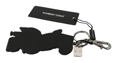 Leather Dominico Stefano SICILY WESTERN Badge Keychain Dolce & Gabbana