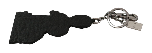 Leather Dominico Stefano #DGFAMILY Logo Badge Keychain Dolce & Gabbana