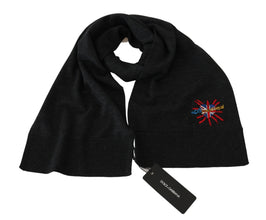 Gray #DGLovesLondon Wrap Shawl Wool Scarf Dolce & Gabbana