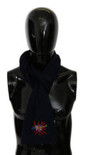 Blue #DGLovesLondon Wrap Shawl Wool Scarf Dolce & Gabbana