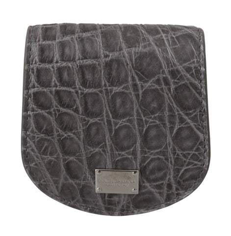 Gray Exotic Skin Condom Case Holder Pocket Wallet Dolce & Gabbana
