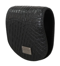Black Exotic Skin Pocket Condom Case Holder Dolce & Gabbana