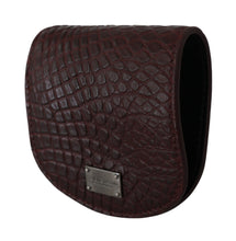 Brown Exotic Skin Pocket Condom Case Holder Dolce & Gabbana
