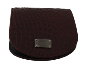 Brown Exotic Skin Pocket Condom Case Holder Dolce & Gabbana