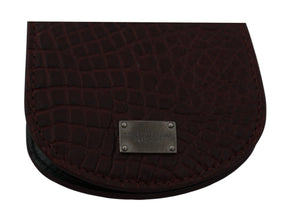 Brown Exotic Skin Pocket Condom Case Holder Dolce & Gabbana