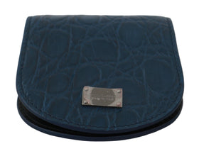 Blue Leather Holder Pocket Condom Case Dolce & Gabbana
