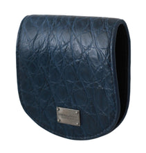 Blue Holder Pocket Wallet Blue Exotic Skin Condom Case Dolce & Gabbana