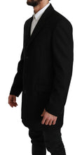 Black 100% Wool Jacket Coat Blazer Dolce & Gabbana
