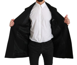 Black 100% Wool Jacket Coat Blazer Dolce & Gabbana