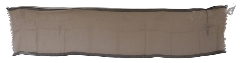 Beige Women Cotton Shawl  Scarf Costume National