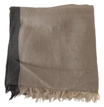 Beige Women Cotton Shawl  Scarf Costume National