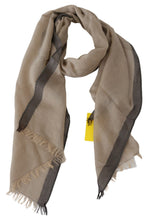 Beige Women Cotton Shawl  Scarf Costume National
