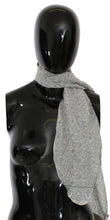 Cotton Beige Blue Fantasy Print Scarf Ermanno Scervino
