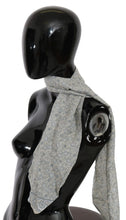 Cotton Beige Blue Fantasy Print Scarf Ermanno Scervino