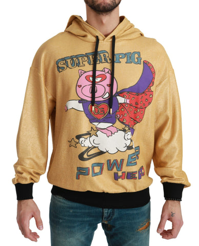 Gold Pig of the Year Hooded Sweater Dolce & Gabbana