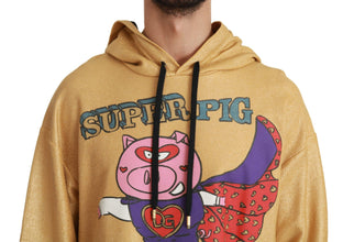 Gold Pig of the Year Hooded Sweater Dolce & Gabbana