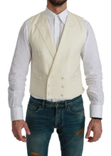 White Waistcoat Formal Wool  Vest Dolce & Gabbana