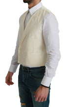 White Waistcoat Formal Wool  Vest Dolce & Gabbana