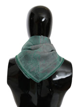 Green Silk Shawl Foulard Wrap Scarf Costume National