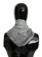 Gray Silk Shawl Foulard Wrap Scarf Costume National