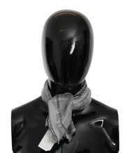 Gray Silk Shawl Foulard Wrap Scarf Costume National