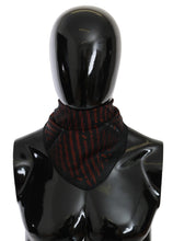 Black Orange 100% Silk Branded Scarf Costume National