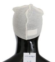 Beanie White Wool Blend Branded Hat Costume National