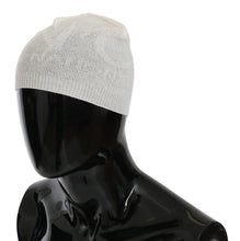 Beanie White Wool Blend Branded Hat Costume National