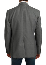 Gray Slim Fit Formal MARTINI Blazer Dolce & Gabbana