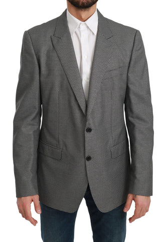 Gray Slim Fit Formal MARTINI Blazer Dolce & Gabbana