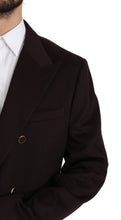 Bordeaux Cashmere Coat TAORMINA Blazer Dolce & Gabbana