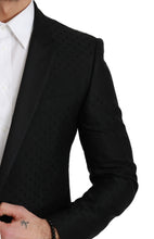 Black Slim Fit Coat Jacket MARTINI Blazer Dolce & Gabbana