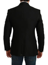 Black Slim Fit Coat Jacket MARTINI Blazer Dolce & Gabbana