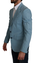 Blue Slim Fit Coat Jacket MARTINI Blazer Dolce & Gabbana