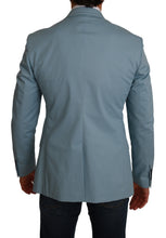 Blue Slim Fit Coat Jacket MARTINI Blazer Dolce & Gabbana