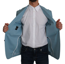 Blue Slim Fit Coat Jacket MARTINI Blazer Dolce & Gabbana