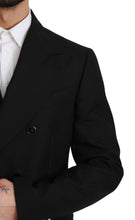 Black Slim Fit Jacket Coat Wool Blazer Dolce & Gabbana