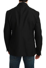 Black Slim Fit Jacket Coat Wool Blazer Dolce & Gabbana