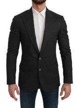 Gray NAPOLI Slim Fit Jacket Wool Blazer Dolce & Gabbana