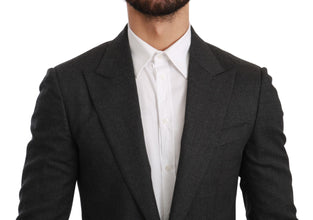 Gray NAPOLI Slim Fit Jacket Wool Blazer Dolce & Gabbana
