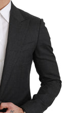 Gray NAPOLI Slim Fit Jacket Wool Blazer Dolce & Gabbana