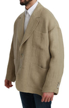 Beige Jacket Coat 100% Jute Blazer Coat Dolce & Gabbana