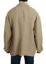 Beige Jacket Coat 100% Jute Blazer Coat Dolce & Gabbana
