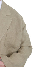 Beige Jacket Coat 100% Jute Blazer Coat Dolce & Gabbana