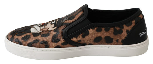 Leather Leopard #dgfamily Loafers Shoes Dolce & Gabbana